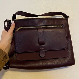 Fossil Leather Kinley Crossbody Purse— BRAND NEW, w/o tags! NEVER WORN